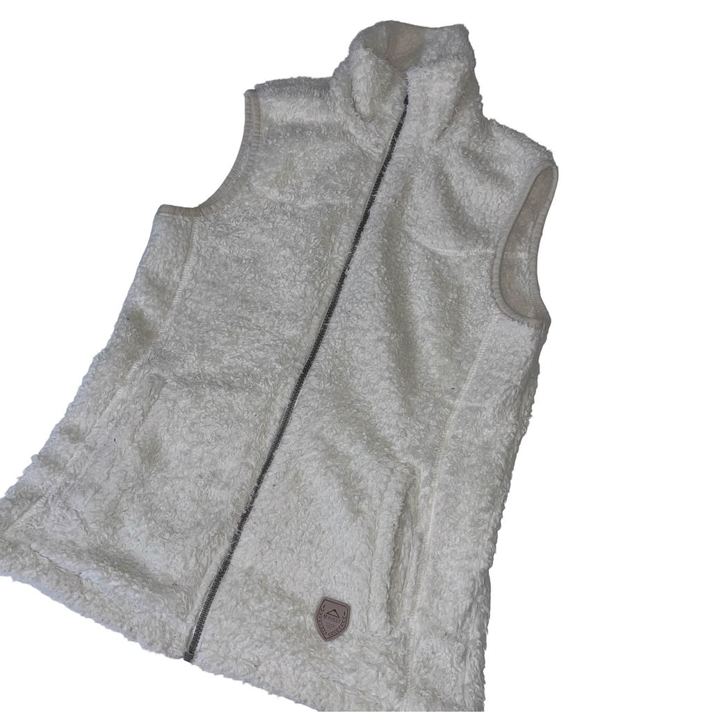 Vintage Mckinley Icebreaker fleece white sleeveless full zip jacket in XS|3717