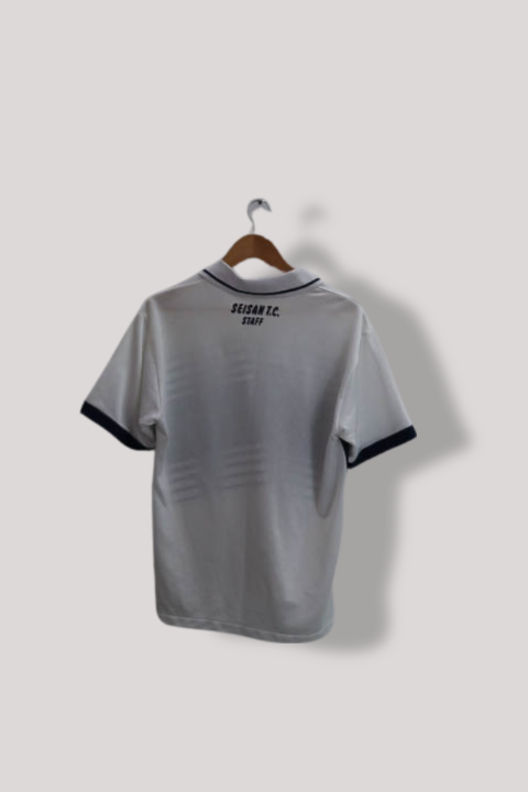 Vintage Puma Golf White stripe regular fit mens polo shirt M