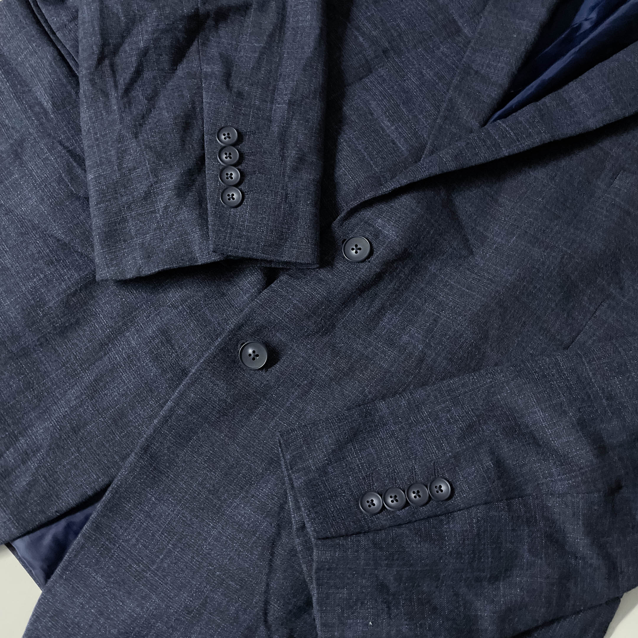 Vintage mens plaid casual grey oversize blazers XXL