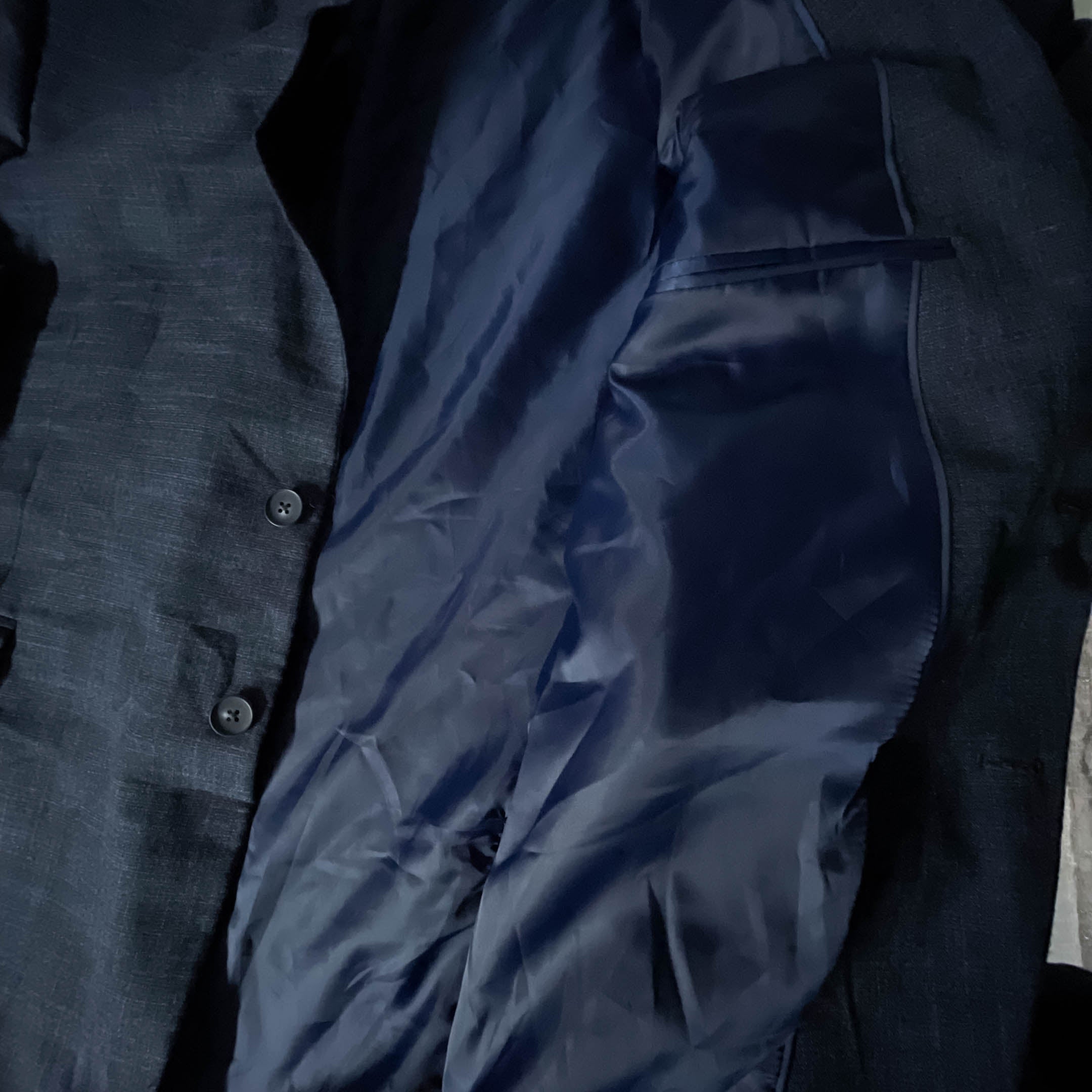 Vintage mens plaid casual grey oversize blazers XXL