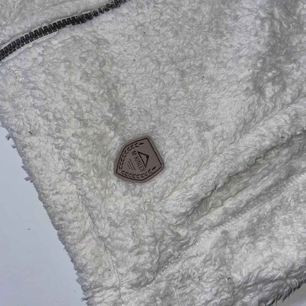 Vintage Mckinley Icebreaker fleece white sleeveless full zip jacket in XS|3717