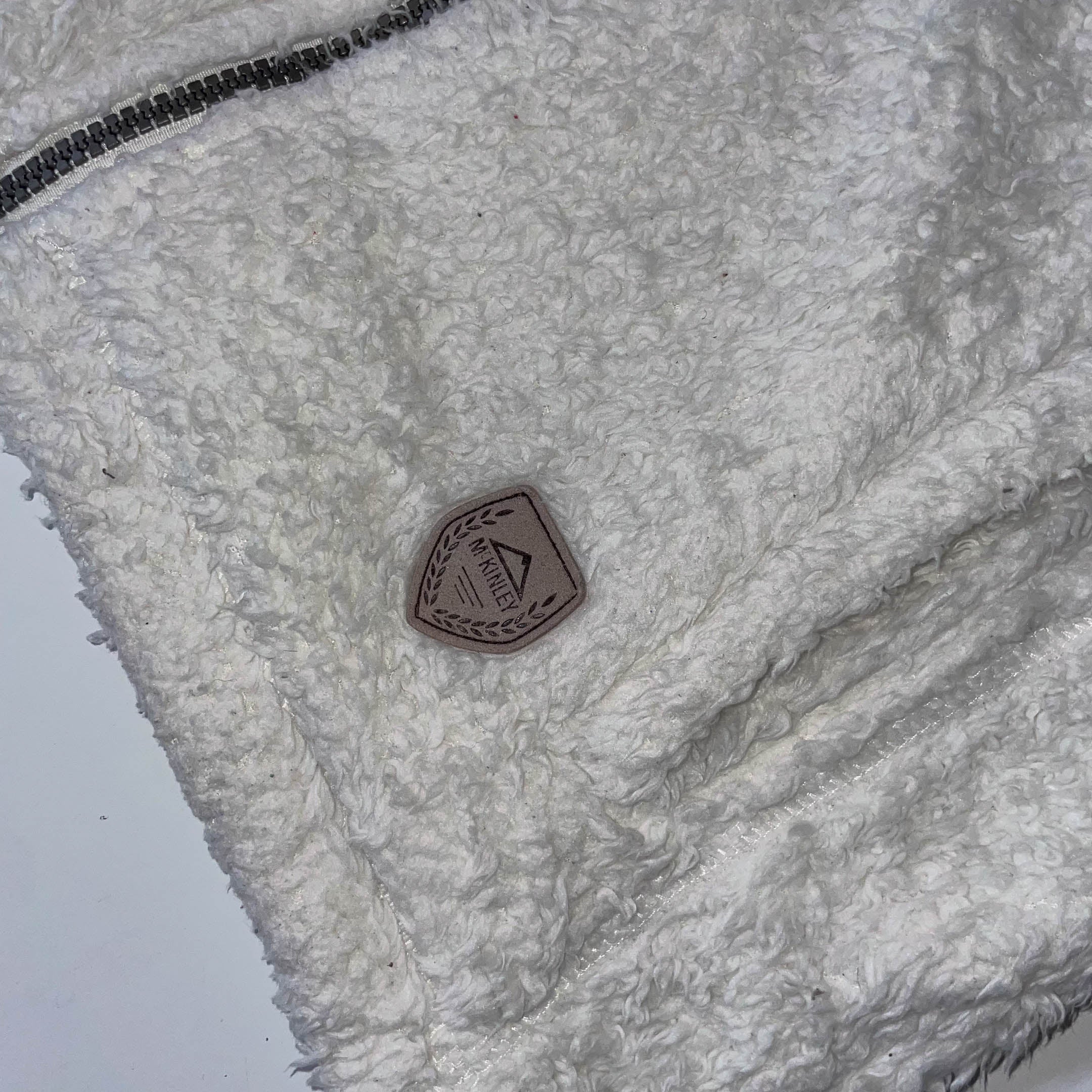 Vintage Mckinley Icebreaker fleece white sleeveless full zip jacket in XS|3717