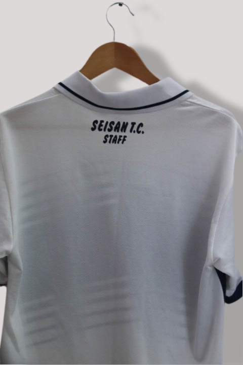 Vintage Puma Golf White stripe regular fit mens polo shirt M