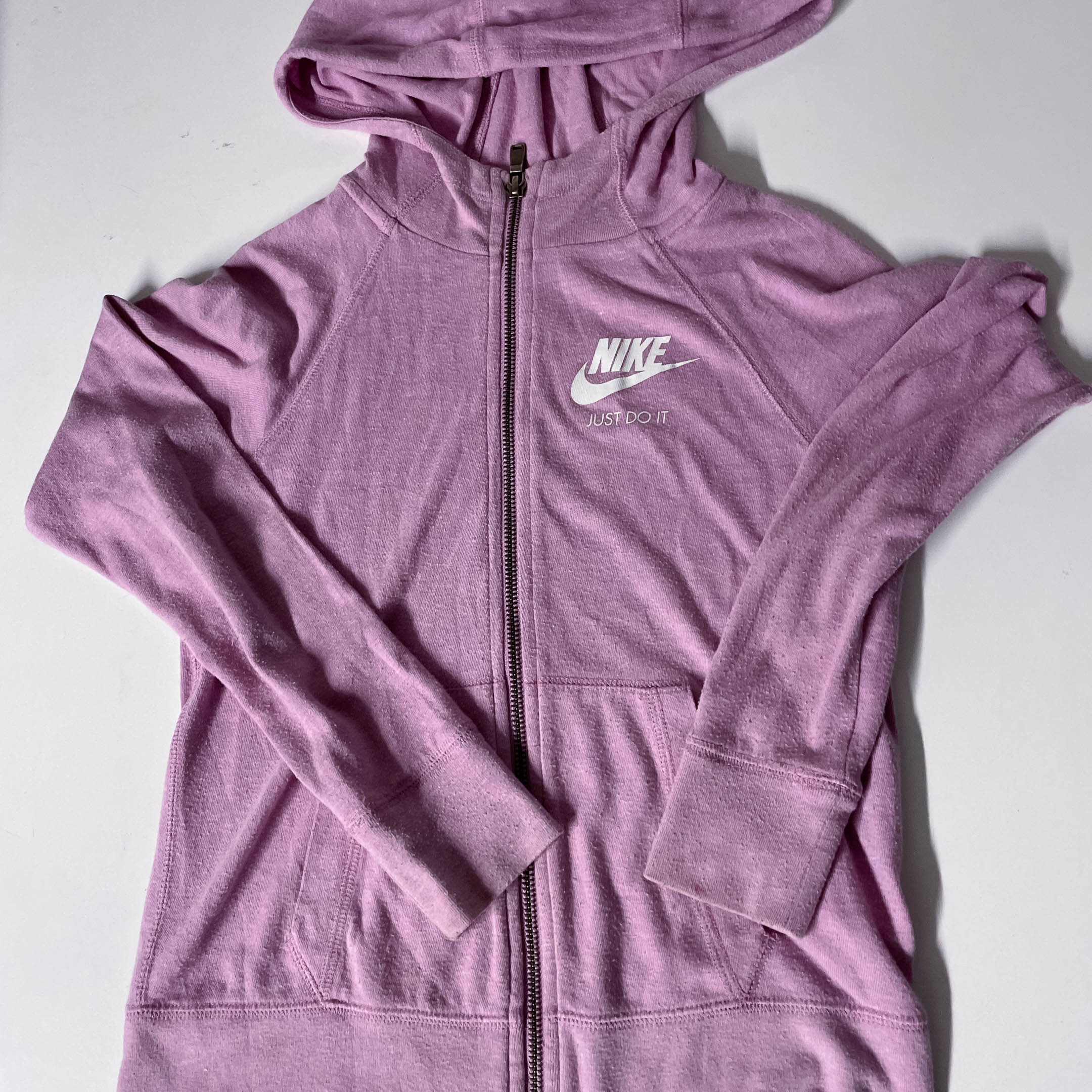 Vintage purple Nike just do it medium regular fit full zip up hoodie