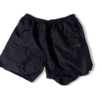 Vintage black large nylon metallic mens short