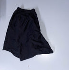 Vintage black large nylon metallic mens short