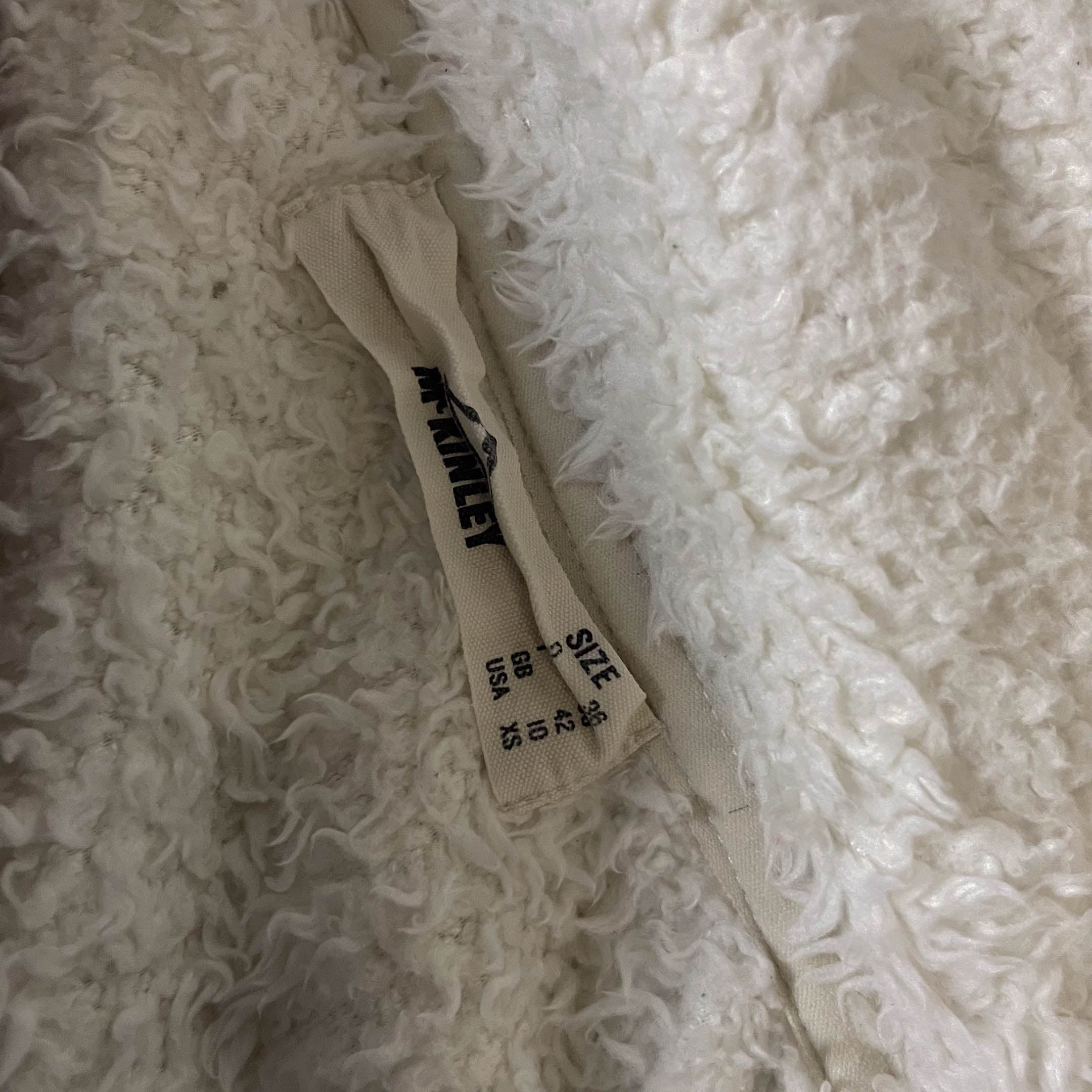 Vintage Mckinley Icebreaker fleece white sleeveless full zip jacket in XS|3717