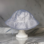 Vintage cream womens faux fur bucket hat