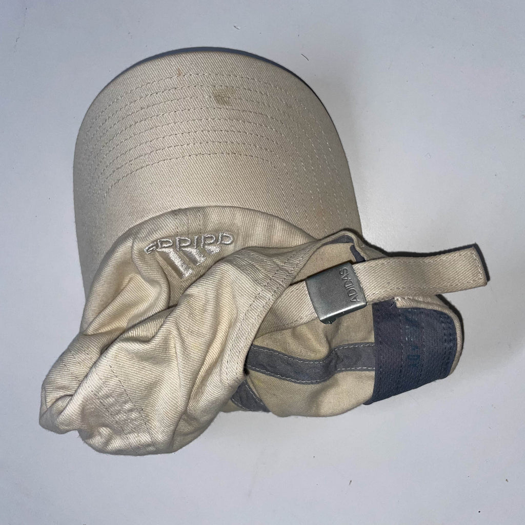 Vintage Adidas big logo cream baseball cap