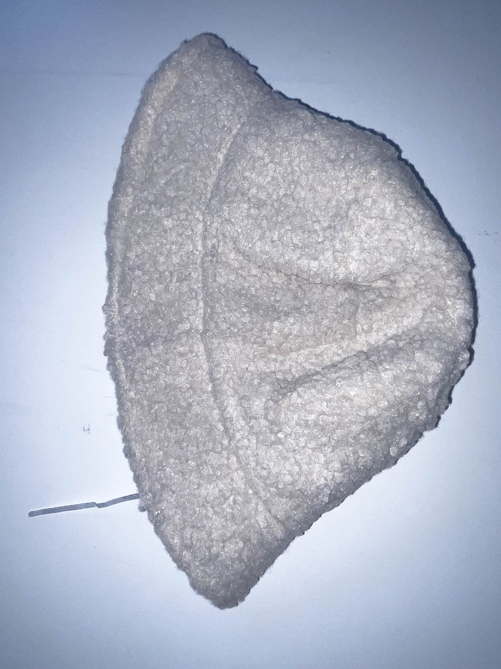 Vintage cream womens faux fur bucket hat