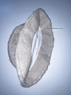 Vintage cream womens faux fur bucket hat