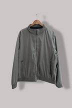 Vintage Mark & Spencer Grey high neck full zip up flannel jacket XXXL