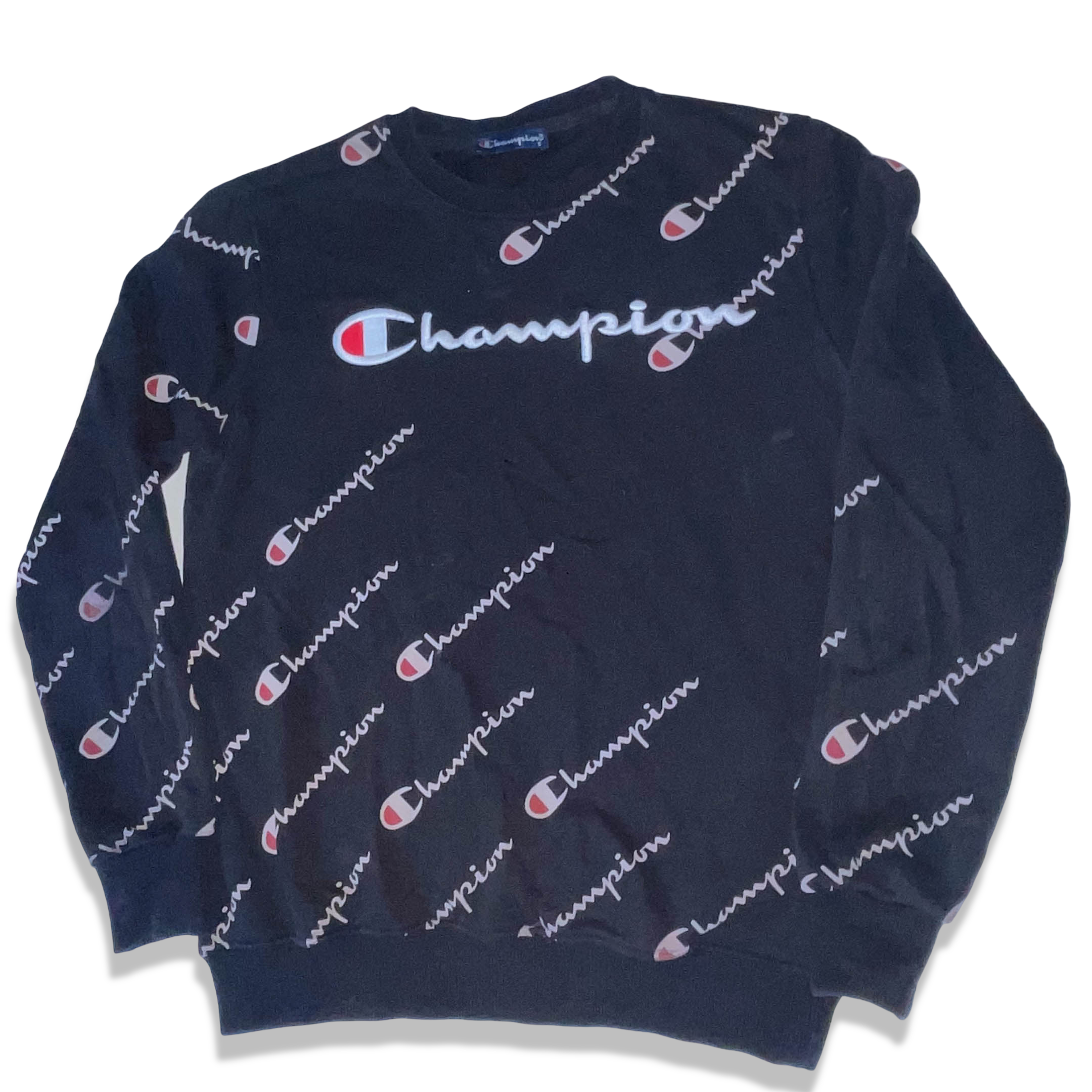 Vintage champion life mens  reserve wave crewneck black sweatshirt size S | 3663