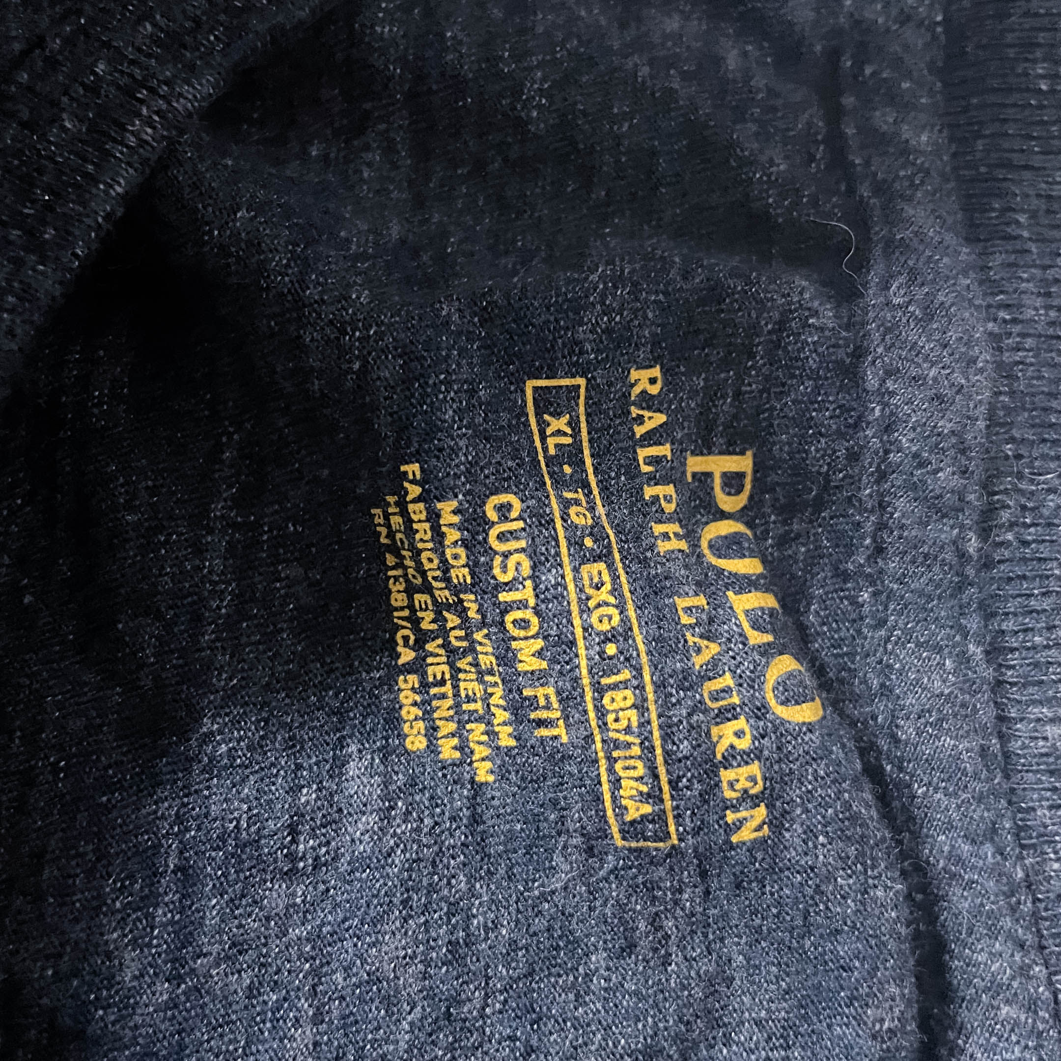 Vintage Polo Ralph Lauren Navy custom fit sweatshirt XL