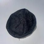 New casual winter grey bonnet beanie hat