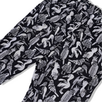 Vintage Black Animal print women's straight leg trouser| SKU 3677| L 37 W 30