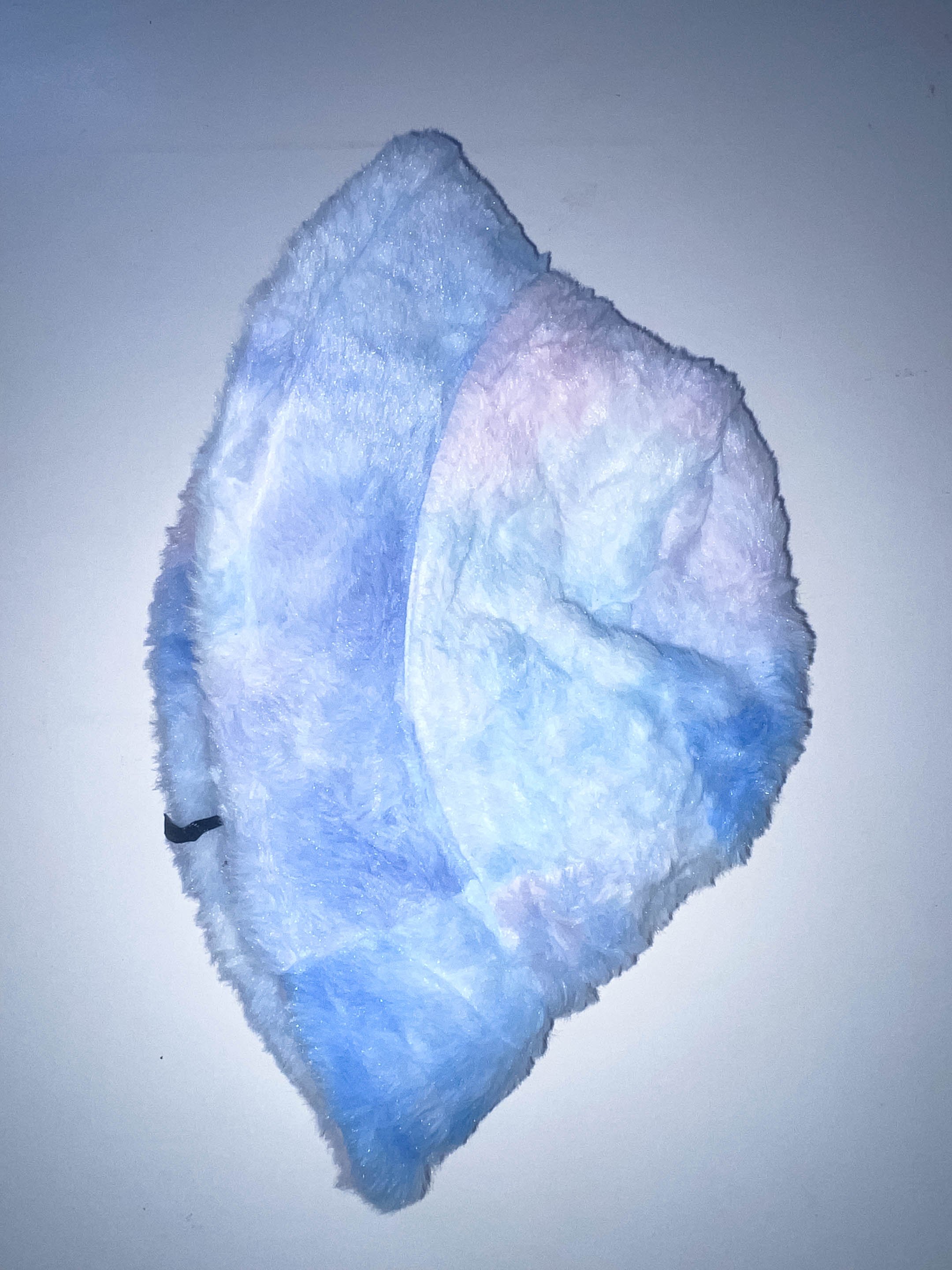 Vintage fluffy rainbow bucket hat