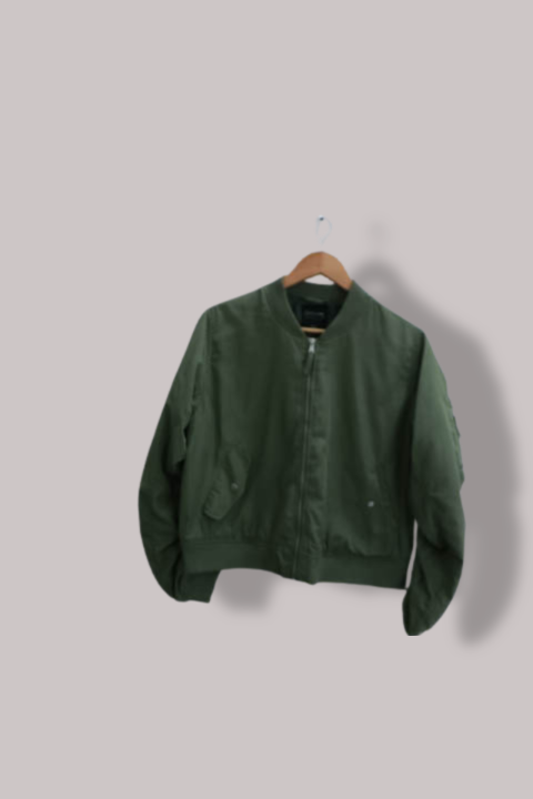 Chicoree green mens large bomber full zip jacket
