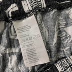 Vintage Black Animal print women's straight leg trouser| SKU 3677| L 37 W 30