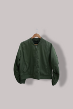 Chicoree green mens large bomber full zip jacket