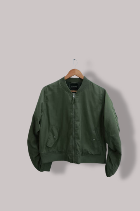 Chicoree green mens large bomber full zip jacket