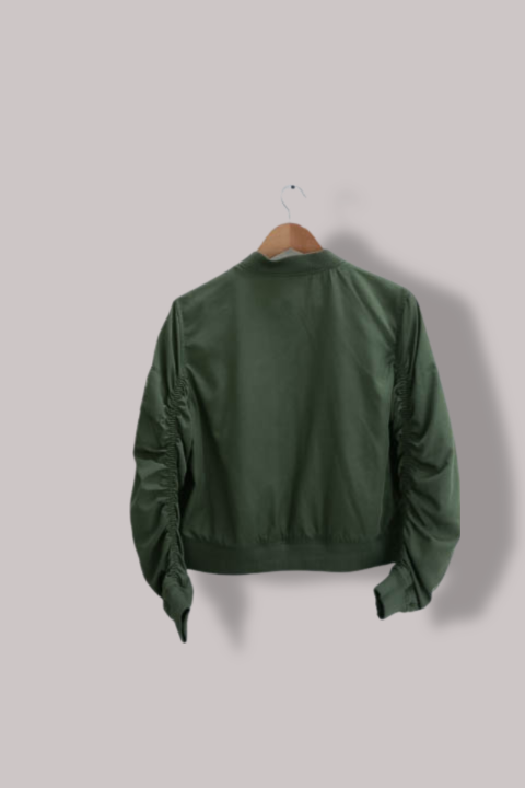 Chicoree green mens large bomber full zip jacket