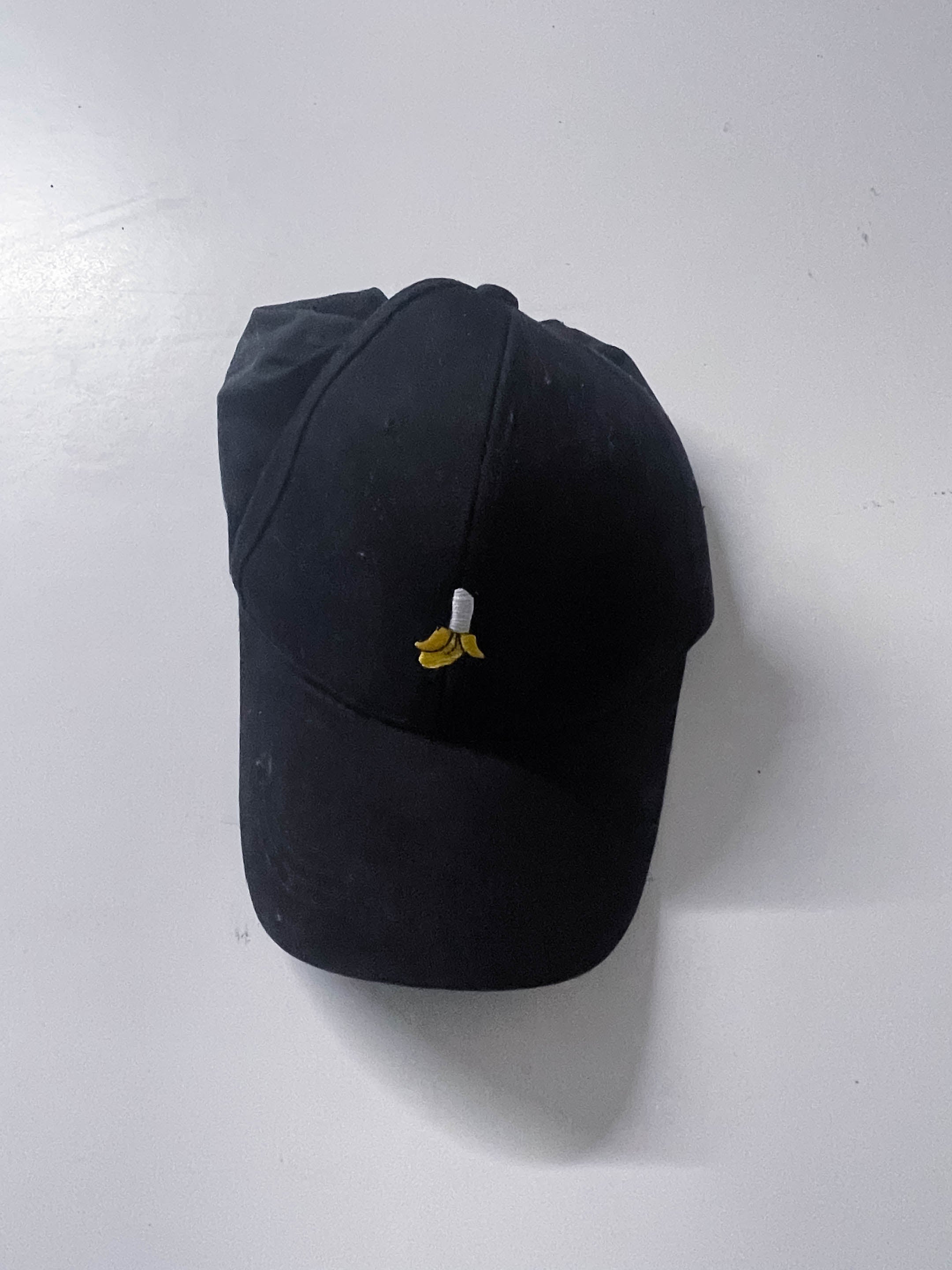 Mens Black Banana print baseball cap