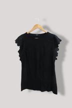 Womens black Y2k sleeveless top size 16