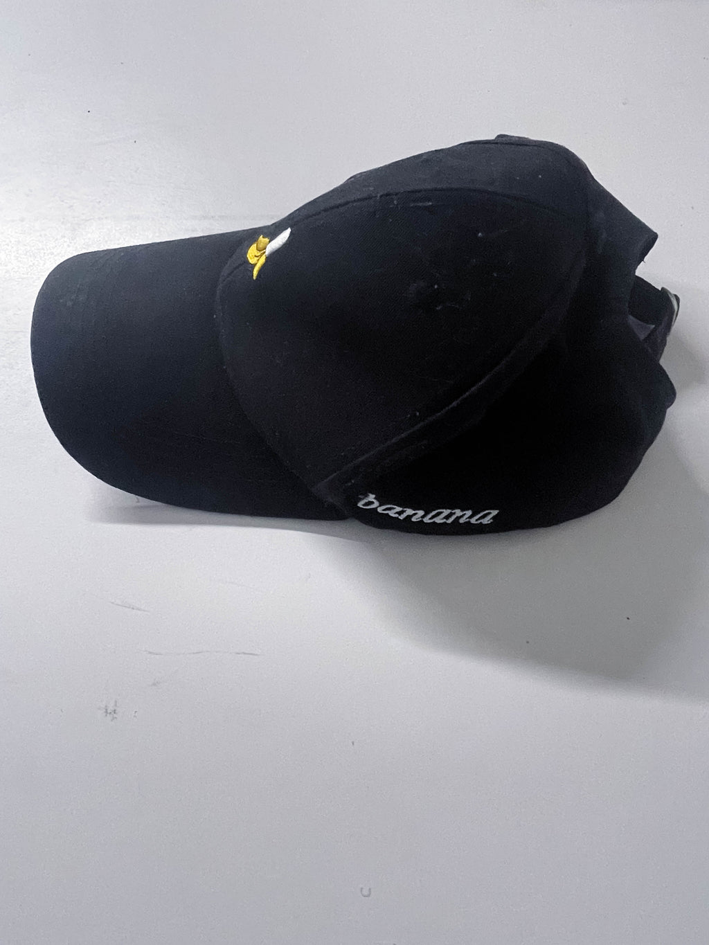 Mens Black Banana print baseball cap