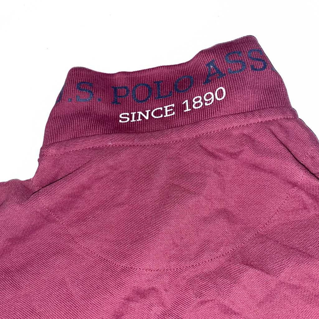Vintage Wine US Polo A.S.S.N since 1890 wine polo shirt size 14-15