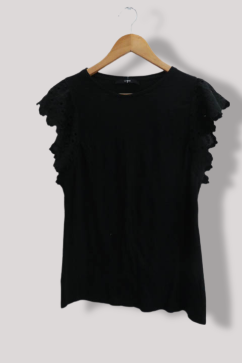 Womens black Y2k sleeveless top size 16