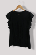 Womens black Y2k sleeveless top size 16