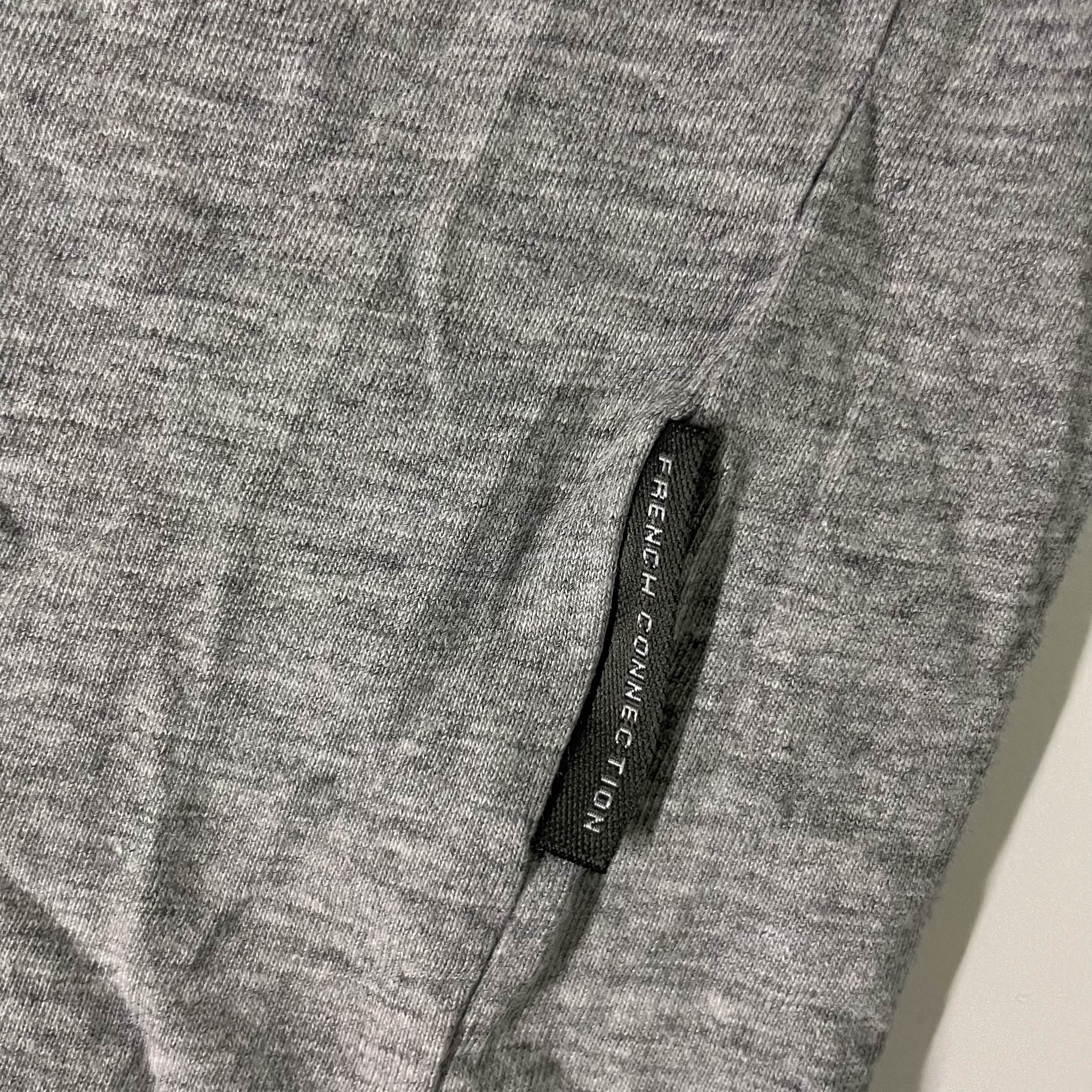 Vintage Men's French Connection grey small tees with front pocket| S| SKU 3678