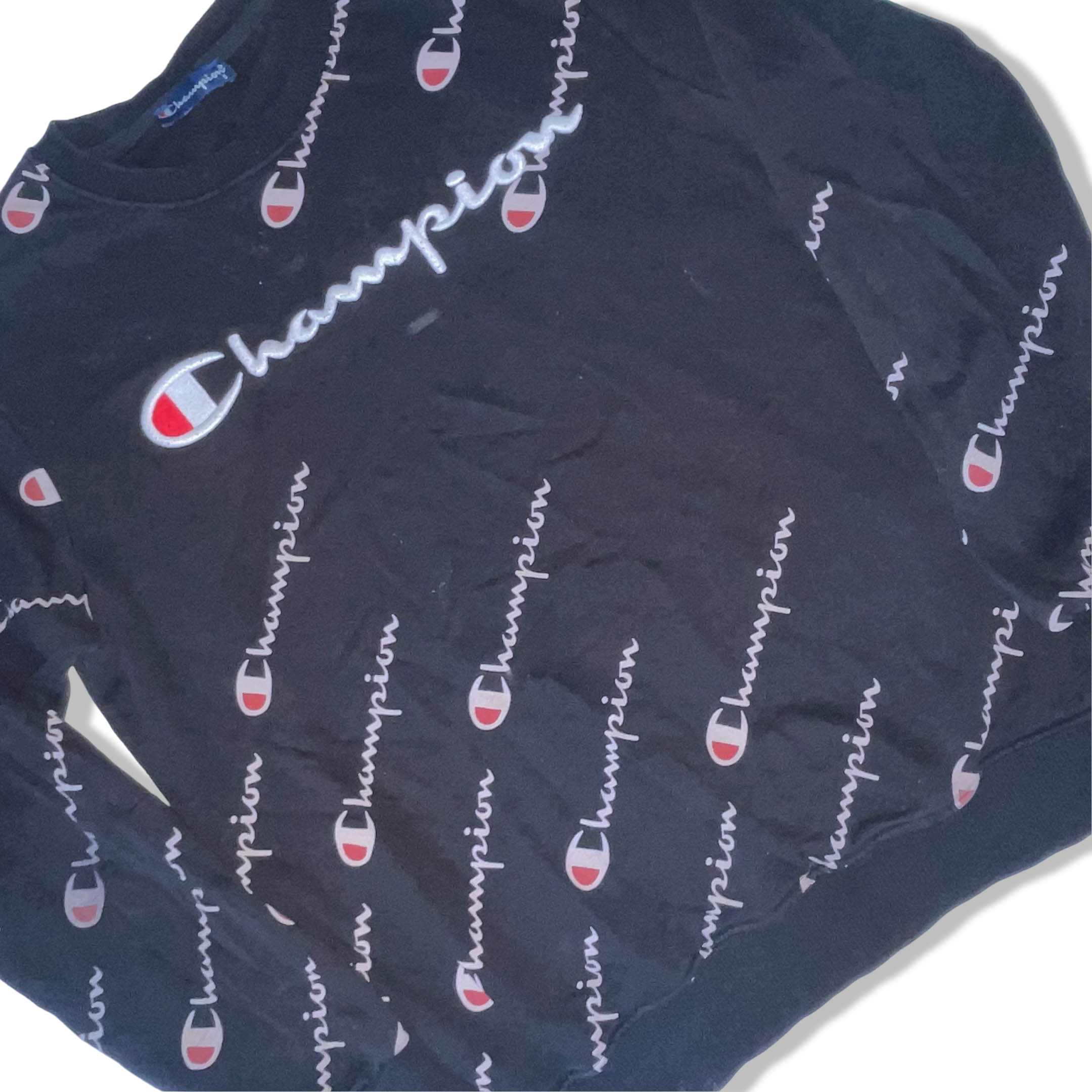 Vintage champion life mens  reserve wave crewneck black sweatshirt size S | 3663