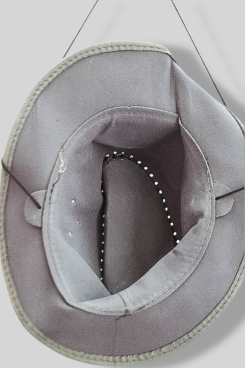 Vintage grey suede cow boy hat