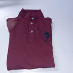 Vintage Wine US Polo A.S.S.N since 1890 wine polo shirt size 14-15