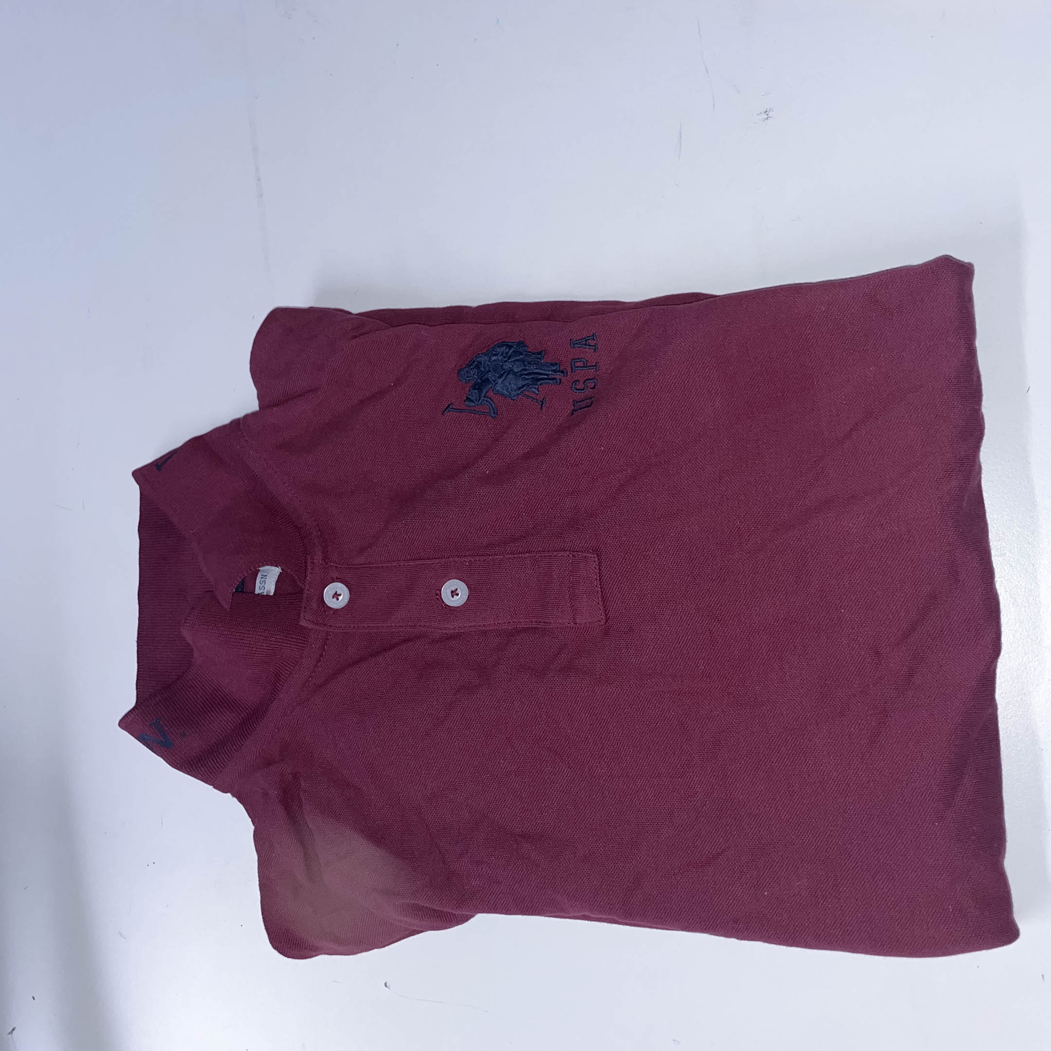 Vintage Wine US Polo A.S.S.N since 1890 wine polo shirt size 14-15
