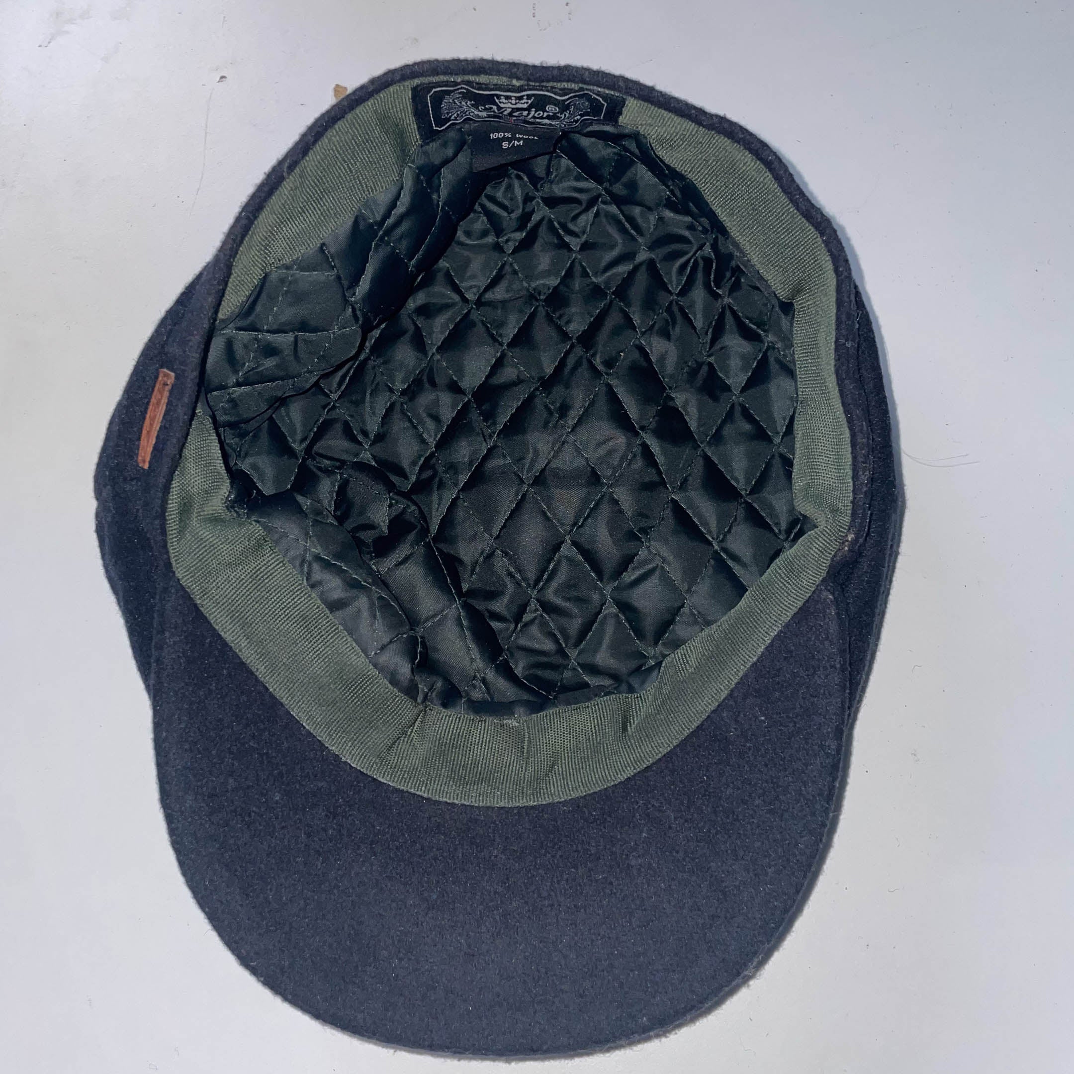 Vintage blue major military cap