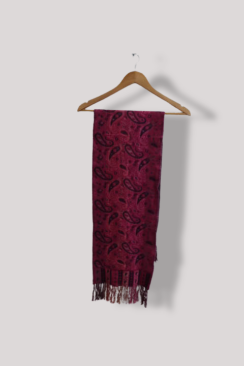 Vintage Purple pattern cashimina paisley scarf