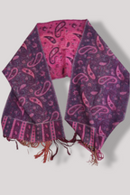 Vintage Purple pattern cashimina paisley scarf