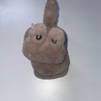 Vintage womens cream faux fur rabbit winter earmuff