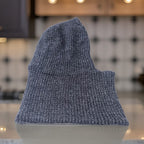 Zara man grey cashmere beanie hat