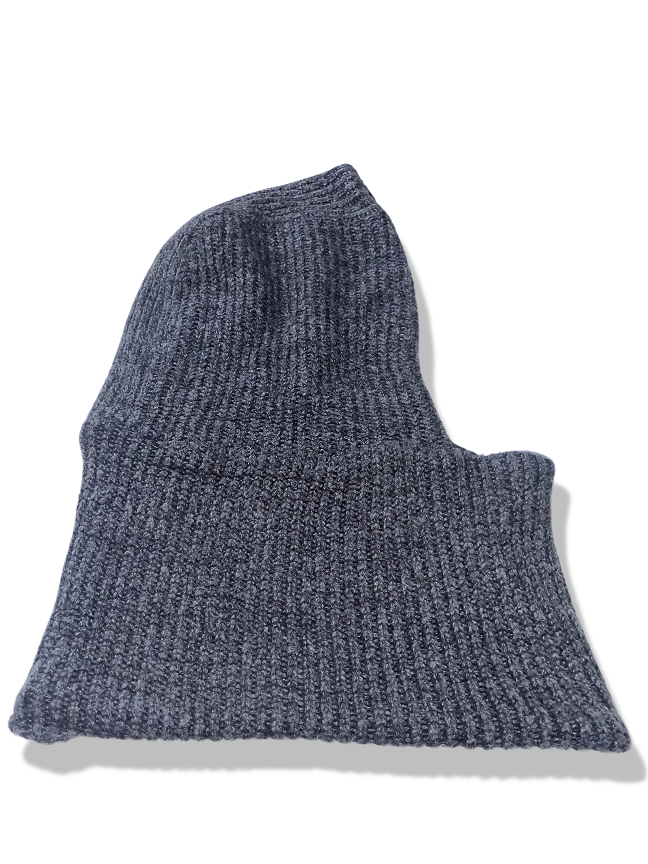 Zara man grey cashmere beanie hat