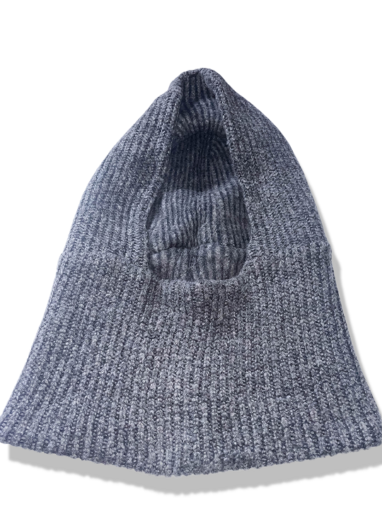 Zara man grey cashmere beanie hat