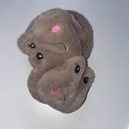 Vintage womens cream faux fur rabbit winter earmuff