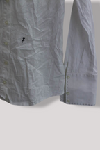 Vintage Siedensticker white casual fit medium long sleeve shirt