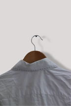 Vintage Siedensticker white casual fit medium long sleeve shirt