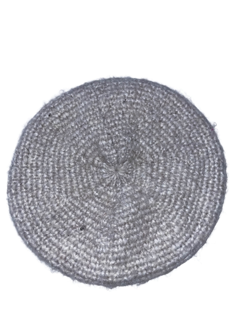 Vintage Knitted cream womens zara beret