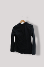 Vintage womens S.Oliver Black slim fit long sleeve shirt size 12