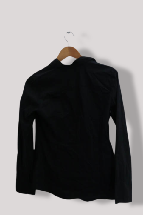 Vintage womens S.Oliver Black slim fit long sleeve shirt size 12